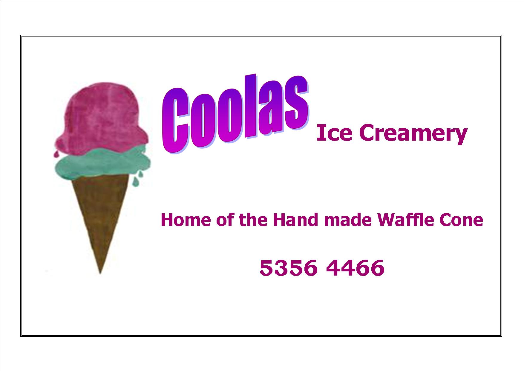 Coolas Ice Creamery in Halls Gap logo